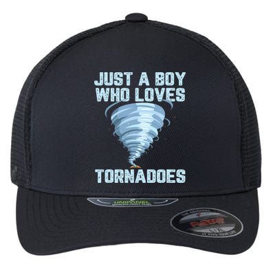 Funny Tornado Gift For Hurricane Weather Chaser Flexfit Unipanel Trucker Cap