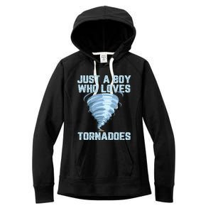 Funny Tornado Gift For Hurricane Weather Chaser Women's Fleece Hoodie