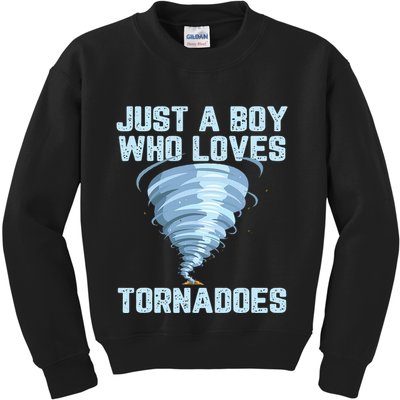 Funny Tornado Gift For Hurricane Weather Chaser Kids Sweatshirt