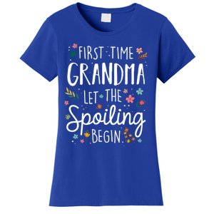 First Time Grandma Let The Spoiling Begin Cute Gift Grandmother Gift Women's T-Shirt