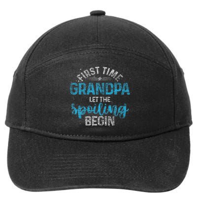 First Time Grandpa Let The Spoiling Begin Future Grandpa 7-Panel Snapback Hat