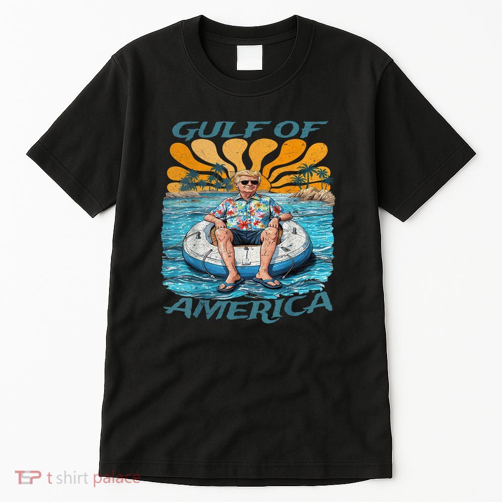Funny Trump Gulf Of Us America Funny Kawaii Sunset Tall T-Shirt