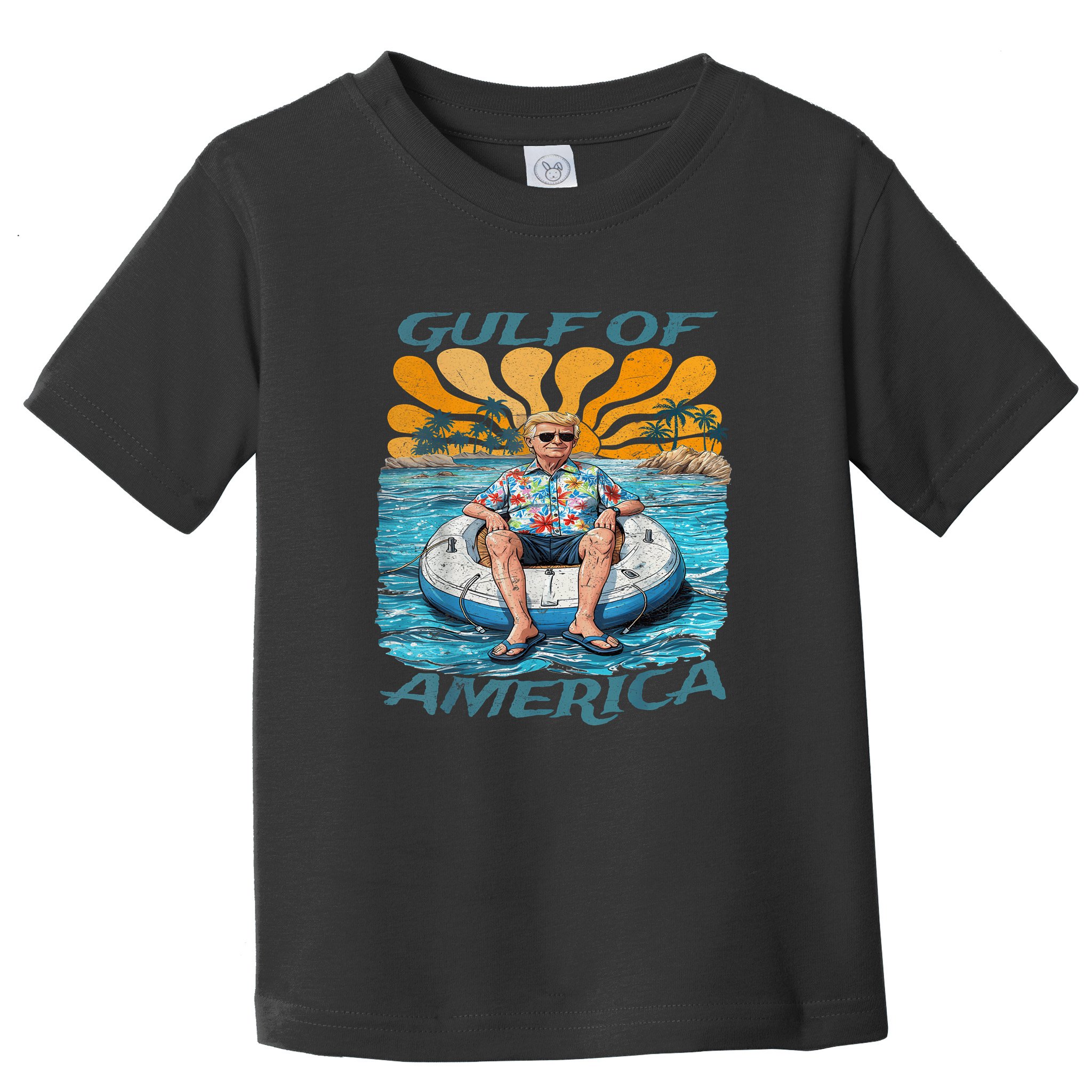 Funny Trump Gulf Of Us America Funny Kawaii Sunset Toddler T-Shirt