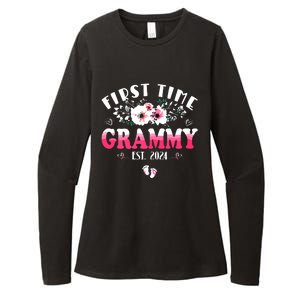 First Time Grammy 2024 Mothers Day Soon To Be Grammy Womens CVC Long Sleeve Shirt