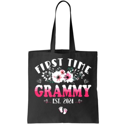 First Time Grammy 2024 Mothers Day Soon To Be Grammy Tote Bag