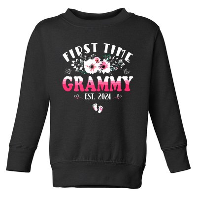 First Time Grammy 2024 Mothers Day Soon To Be Grammy Toddler Sweatshirt