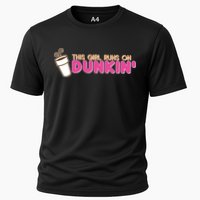 Funny This Girl Runs On Dunkin Performance Shirt