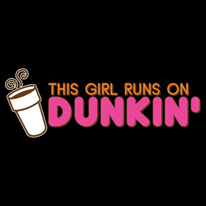 Funny This Girl Runs On Dunkin Mug