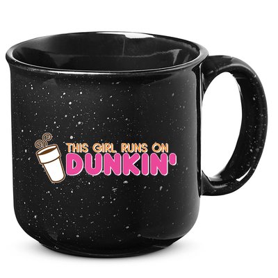 Funny This Girl Runs On Dunkin 15oz Campfire Ceramic Mug