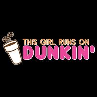 Funny This Girl Runs On Dunkin Polo