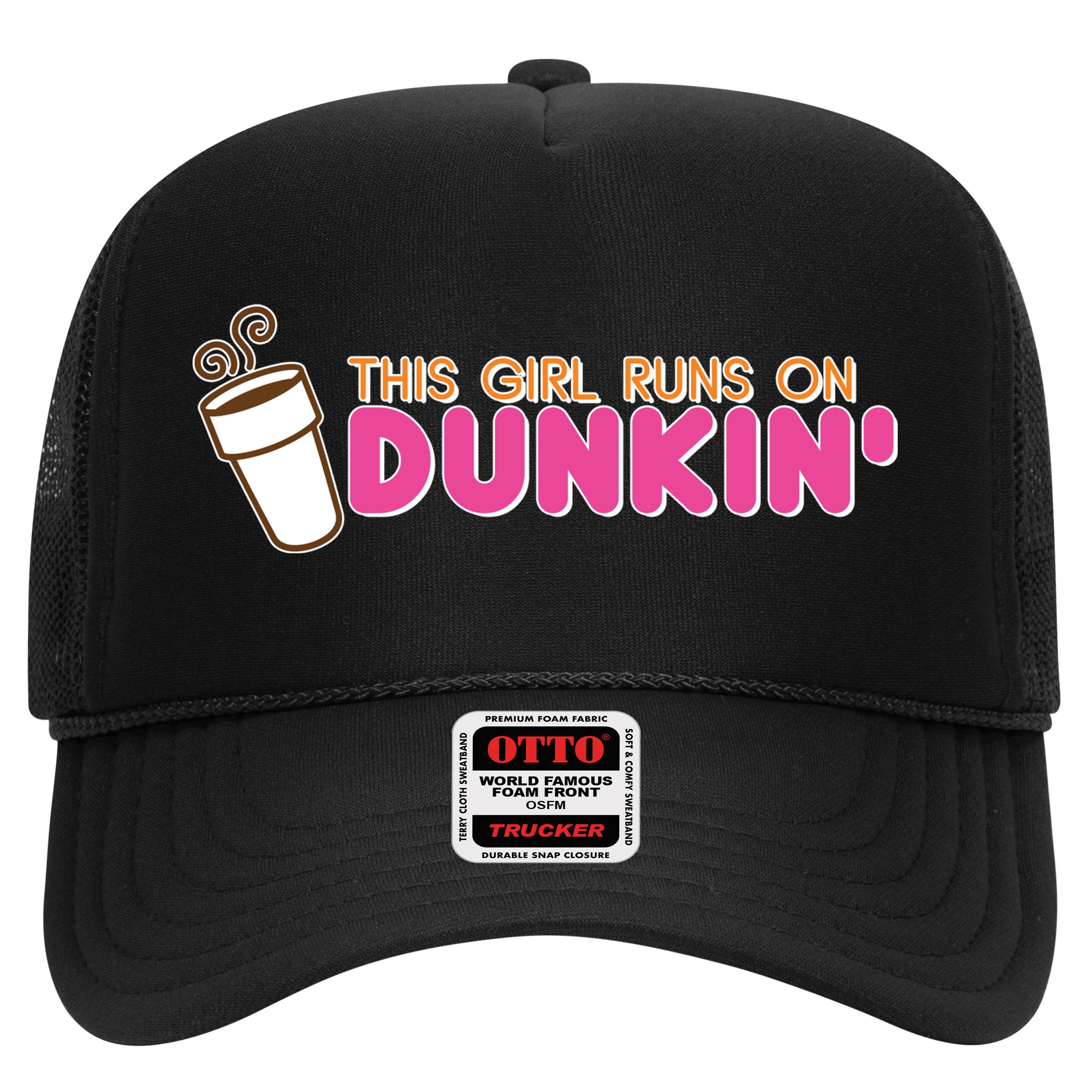 Funny This Girl Runs On Dunkin Hat
