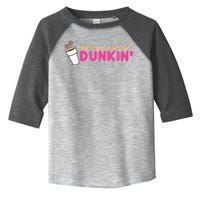 Funny This Girl Runs On Dunkin Toddler Fine Jersey T-Shirt