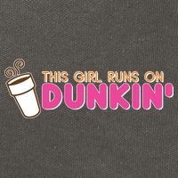 Funny This Girl Runs On Dunkin Cotton Canvas Backpack