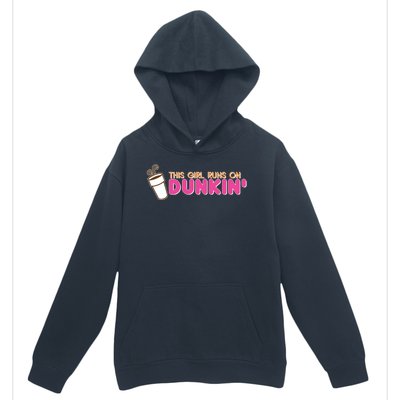 Funny This Girl Runs On Dunkin Urban Pullover Hoodie