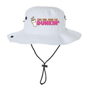 Funny This Girl Runs On Dunkin Legacy Cool Fit Booney Bucket Hat