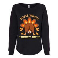 Funny Thanksgiving Guess What Turkey Butt Womens California Wash Sweatshirt