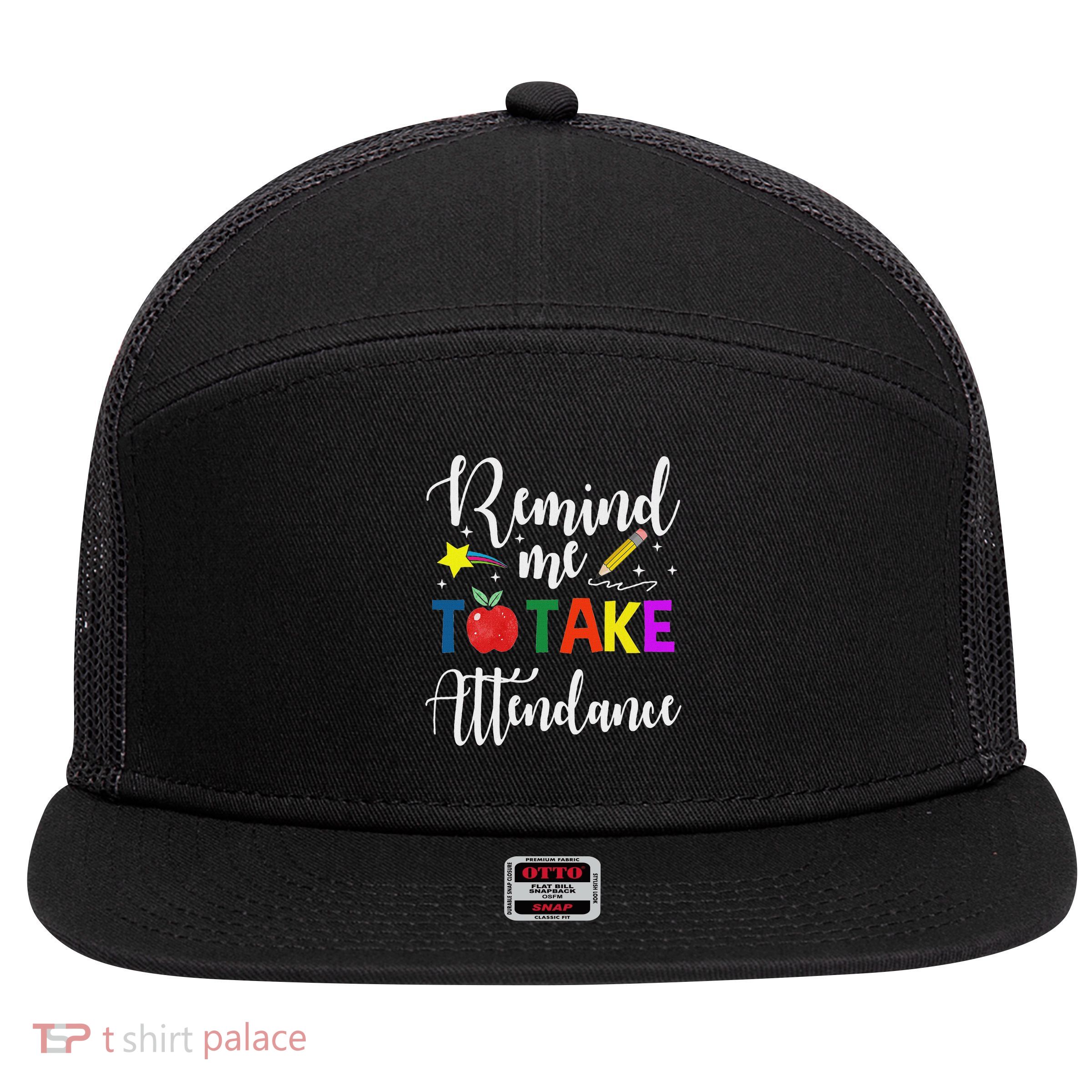 Funny Teacher Gift Black Unisex Small Fit Cotton 65 Polyester 35 Sh 7 Panel Mesh Trucker Snapback Hat