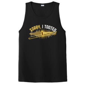 Funny Trombonist Gift Sorry I Tooted Trombone PosiCharge Competitor Tank