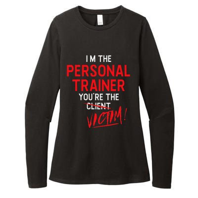 Fitness Trainer Gift Gym Workout Personal Trainer Womens CVC Long Sleeve Shirt