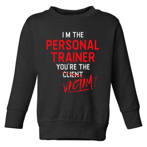 Fitness Trainer Gift Gym Workout Personal Trainer Toddler Sweatshirt