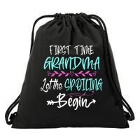 First Time Grandma Let The Spoiling Begin Mother's Day Drawstring Bag