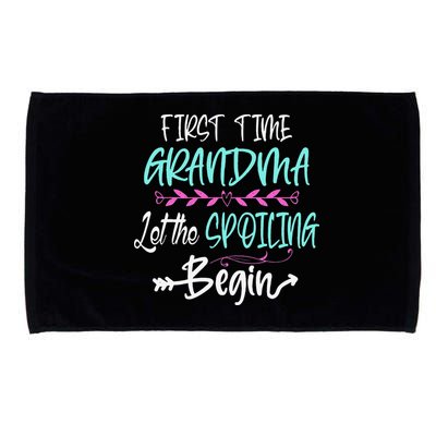 First Time Grandma Let The Spoiling Begin Mother's Day Microfiber Hand Towel