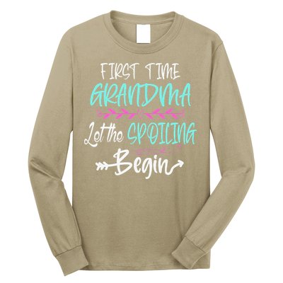 First Time Grandma Let The Spoiling Begin Mother's Day Long Sleeve Shirt