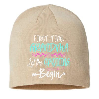 First Time Grandma Let The Spoiling Begin Mother's Day Sustainable Beanie