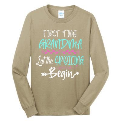 First Time Grandma Let The Spoiling Begin Mother's Day Tall Long Sleeve T-Shirt