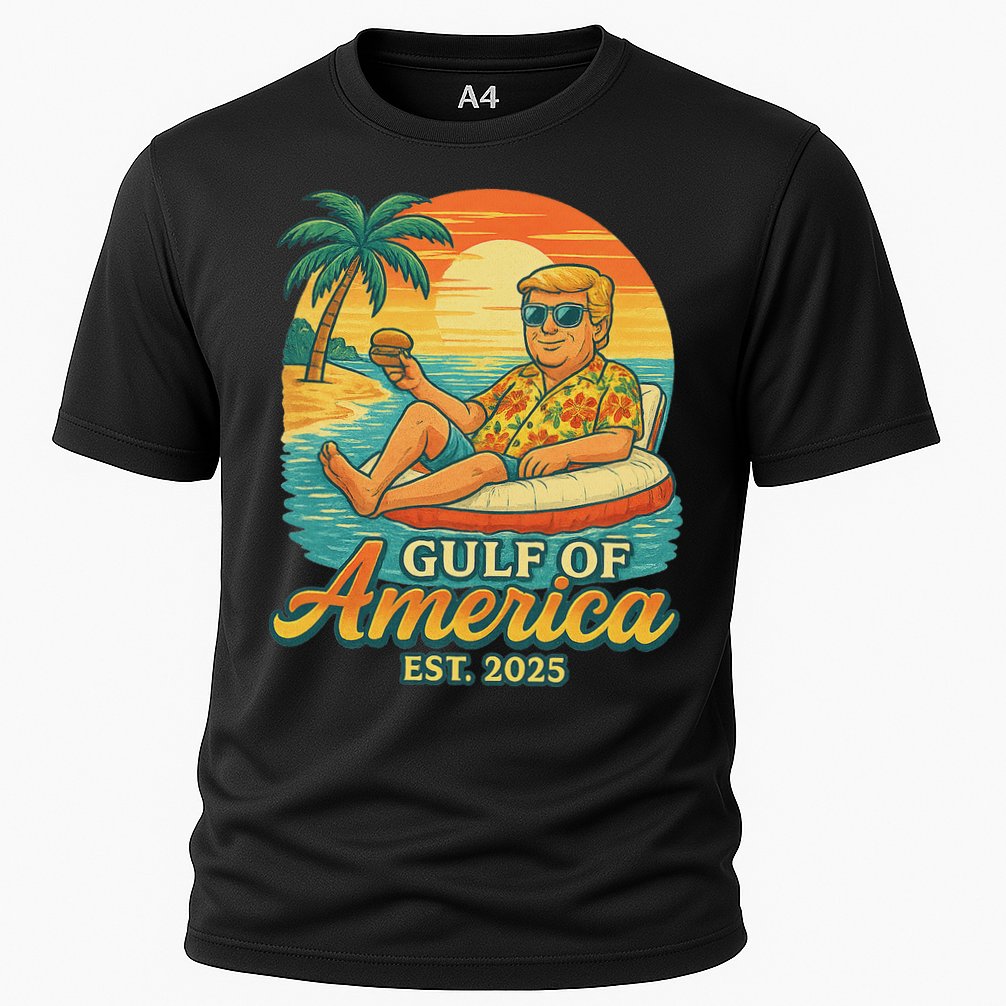 Funny Trump Gulf Of Us America Est 2025 Cooling Performance Crew T-Shirt