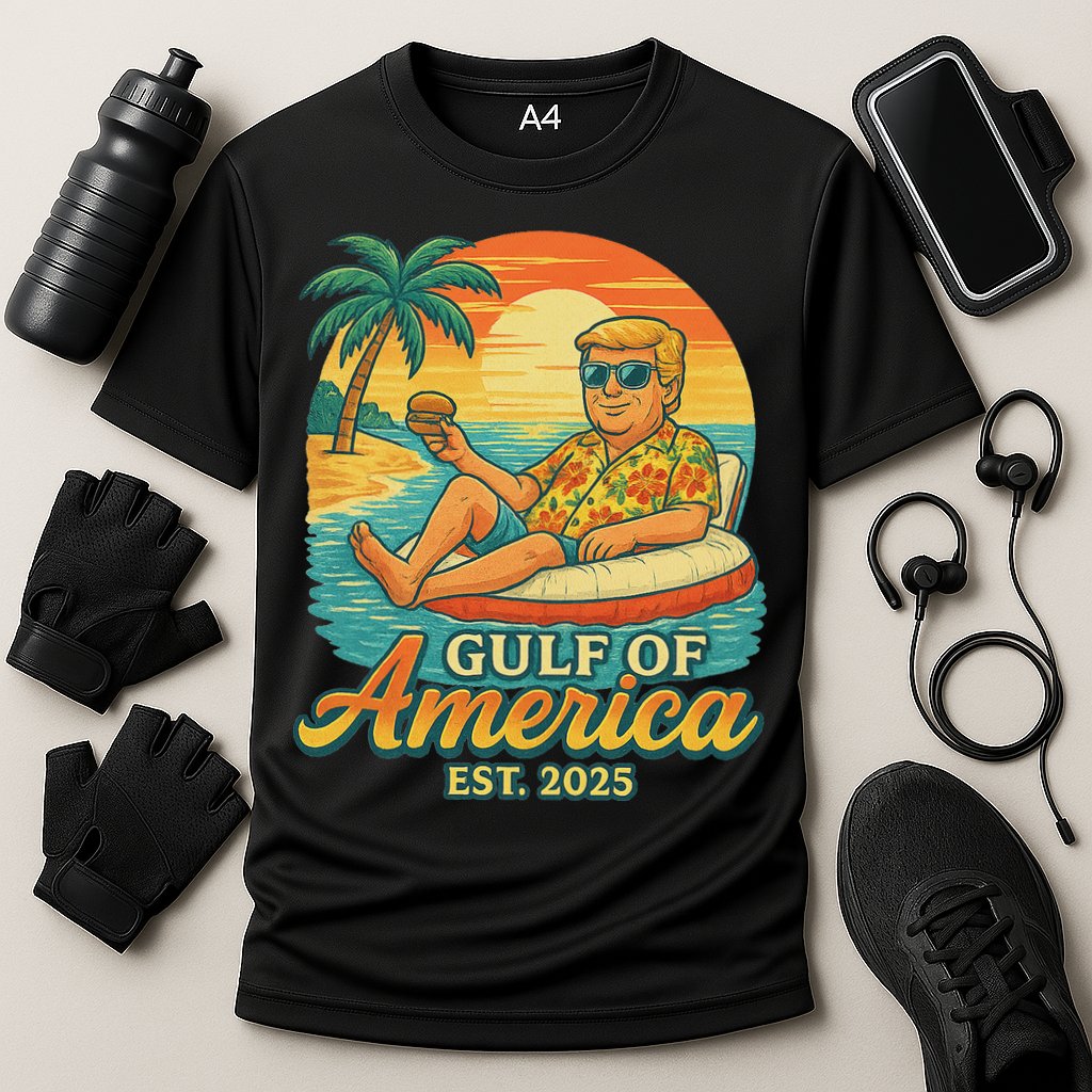 Funny Trump Gulf Of Us America Est 2025 Cooling Performance Crew T-Shirt