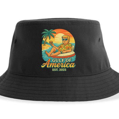 Funny Trump Gulf Of Us America Est 2025 Sustainable Bucket Hat