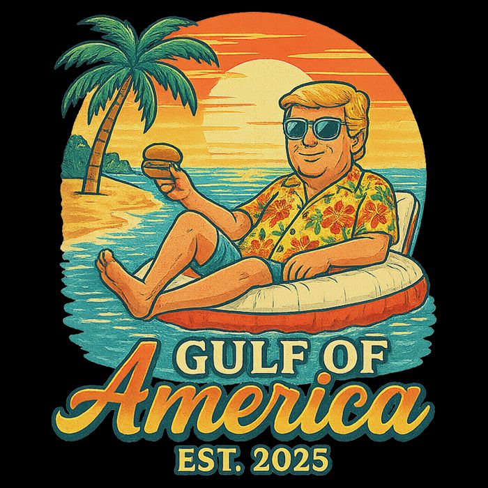 Funny Trump Gulf Of Us America Est 2025 Bucket Hat