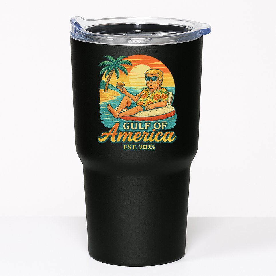 Funny Trump Gulf Of Us America Est 2025 Tumbler