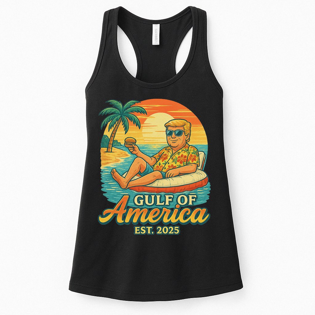 Funny Trump Gulf Of Us America Est 2025 Womens Tank Top