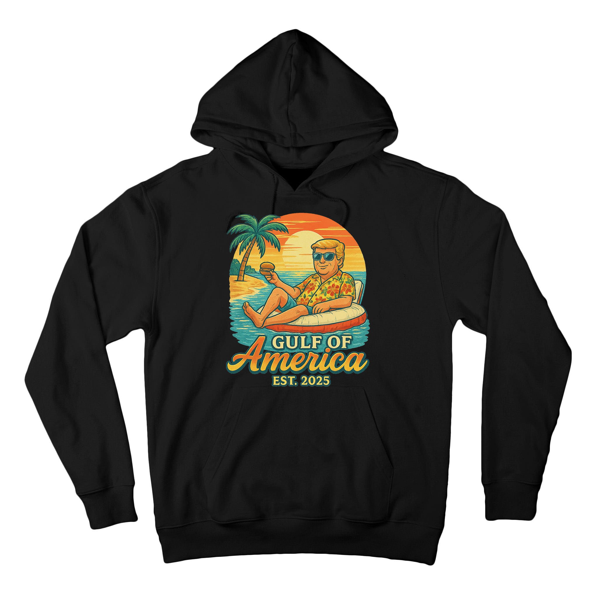 Funny Trump Gulf Of Us America Est 2025 Tall Hoodie