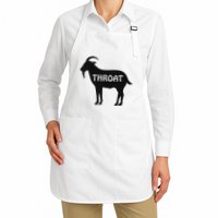 Funny Throat Goat Adult Humor Sarcastic Outfit Apron