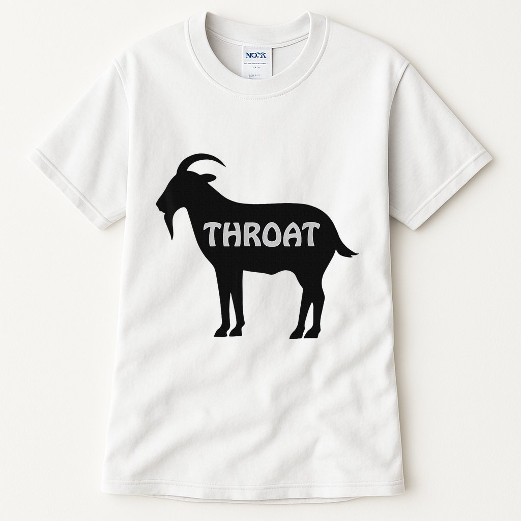 Funny Throat Goat Adult Humor Sarcastic Outfit Tall T-Shirt