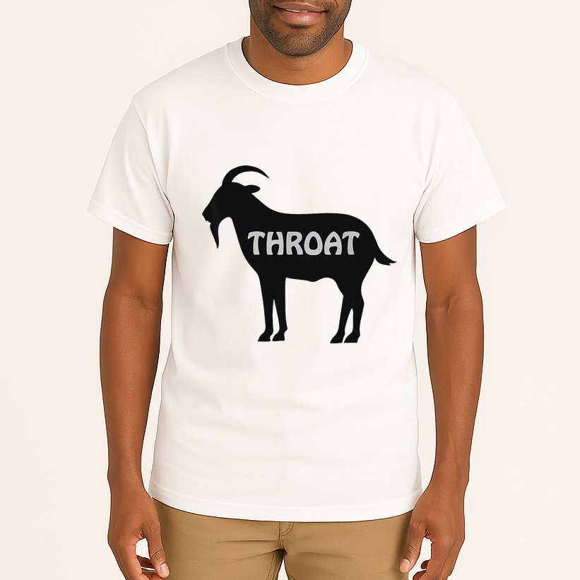 Funny Throat Goat Adult Humor Sarcastic Outfit Tall T-Shirt