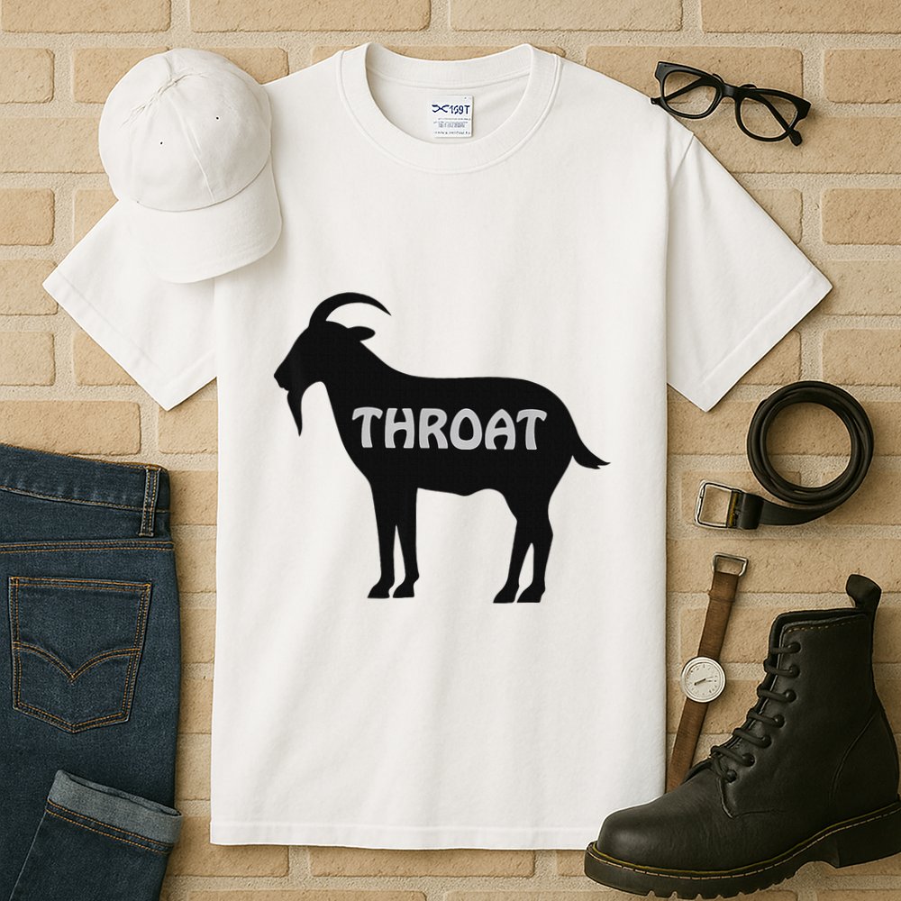 Funny Throat Goat Adult Humor Sarcastic Outfit Tall T-Shirt