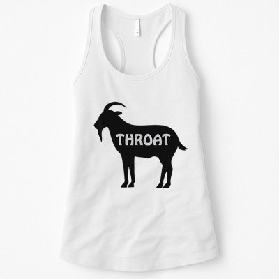 Funny Throat Goat Adult Humor Sarcastic Outfit Womens Tank Top