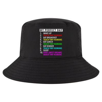 Funny Teacher Gift My Perfect Day Teaching Lover Funny Gift Cool Comfort Performance Bucket Hat