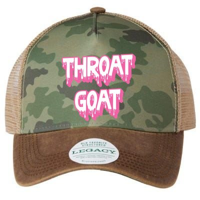 Funny Throat Goat Adult Humor Sarcastic Outfit Legacy Tie Dye Trucker Hat