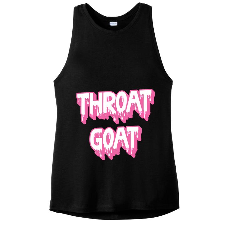 Funny Throat Goat Adult Humor Sarcastic Outfit Ladies PosiCharge Tri-Blend Wicking Tank