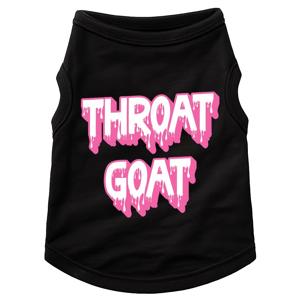 Funny Throat Goat Adult Humor Sarcastic Outfit Doggie Tank
