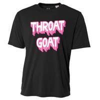 Funny Throat Goat Adult Humor Sarcastic Outfit Cooling Performance Crew T-Shirt