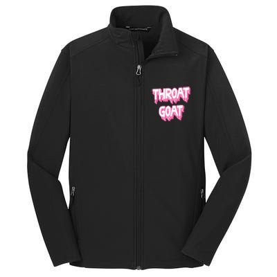 Funny Throat Goat Adult Humor Sarcastic Outfit Core Soft Shell Jacket