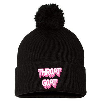 Funny Throat Goat Adult Humor Sarcastic Outfit Pom Pom 12in Knit Beanie