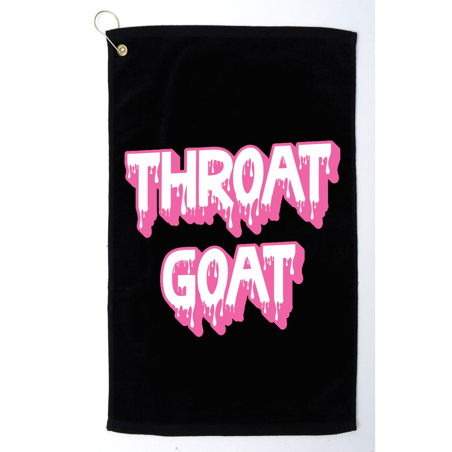 Funny Throat Goat Adult Humor Sarcastic Outfit Golf Towel