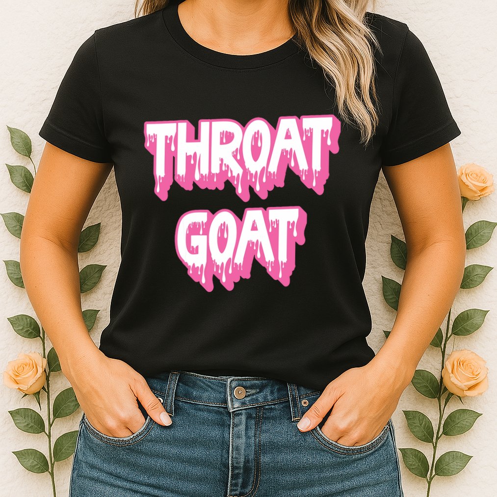 Funny Throat Goat Adult Humor Sarcastic Outfit Womens T-Shirt